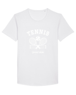 Vintage Tennis Tricou mânecă scurtă guler larg Bărbat Skater