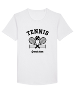 Vintage Tennis Tricou mânecă scurtă guler larg Bărbat Skater