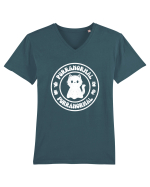 Purranormal Cat Pun Tricou mânecă scurtă guler V Bărbat Presenter