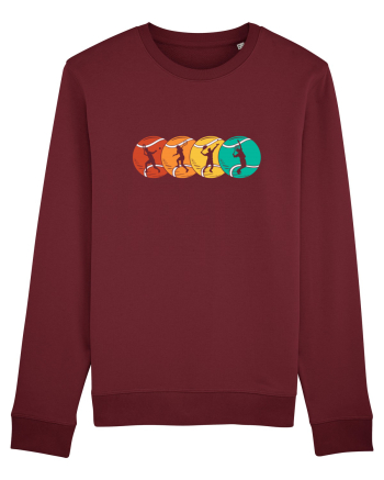 Retro Tennis Burgundy