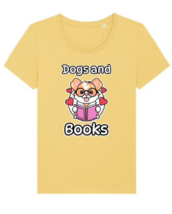 Kawaii Dog Reading A Book Jojoba