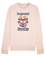 Kawaii Dog Reading A Book Bluză mânecă lungă Unisex Rise