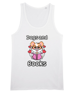 Kawaii Dog Reading A Book Maiou Bărbat Runs