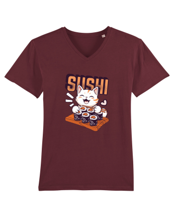 Sushi  Cat  Burgundy