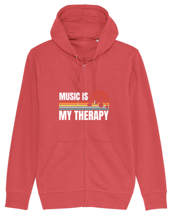 Music Is My Therapy Carmine Red
