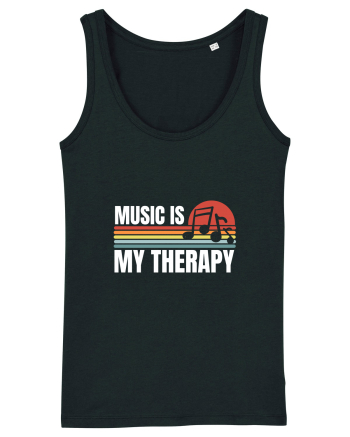 Music Is My Therapy Black