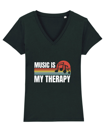 Music Is My Therapy Black