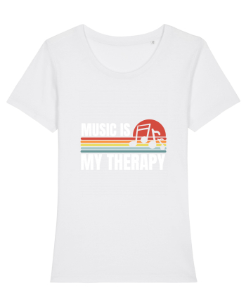 Music Is My Therapy White