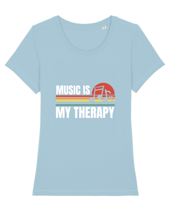 Music Is My Therapy Sky Blue