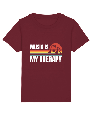 Music Is My Therapy Burgundy