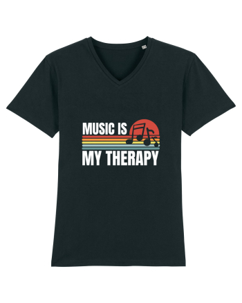 Music Is My Therapy Black
