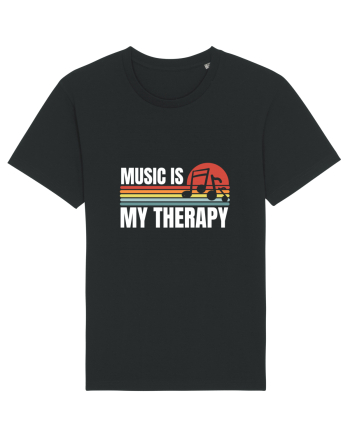 Music Is My Therapy Black