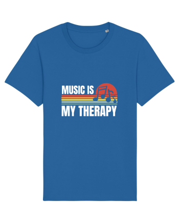 Music Is My Therapy Royal Blue
