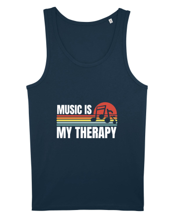 Music Is My Therapy Navy