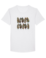 Feather Tricou mânecă scurtă guler larg Bărbat Skater