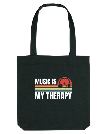 Music Is My Therapy Black