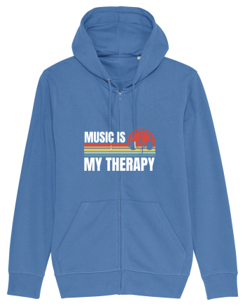 Music Is My Therapy Bright Blue