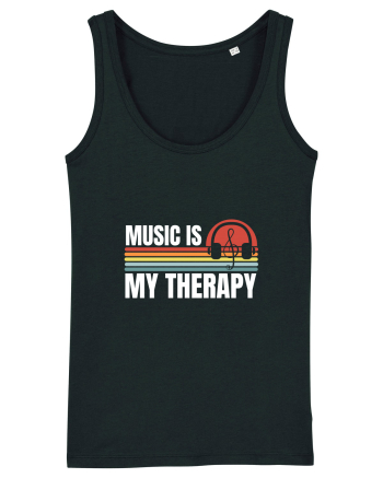 Music Is My Therapy Black