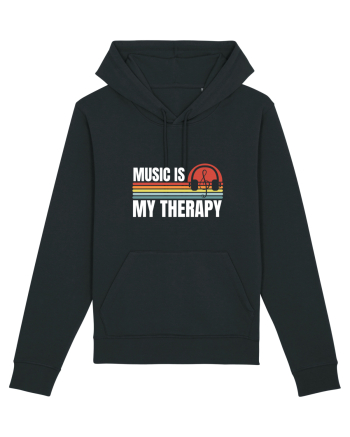 Music Is My Therapy Black
