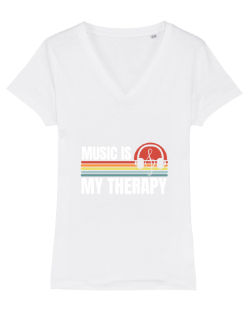 Music Is My Therapy White