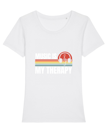 Music Is My Therapy White