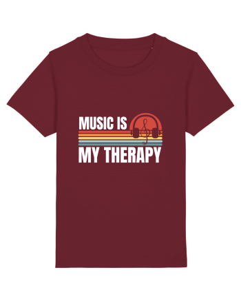 Music Is My Therapy Burgundy