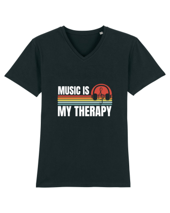 Music Is My Therapy Black