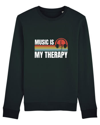 Music Is My Therapy Black