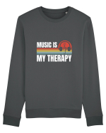 Music Is My Therapy Bluză mânecă lungă Unisex Rise