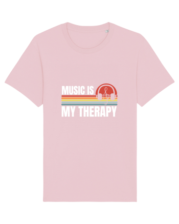 Music Is My Therapy Cotton Pink