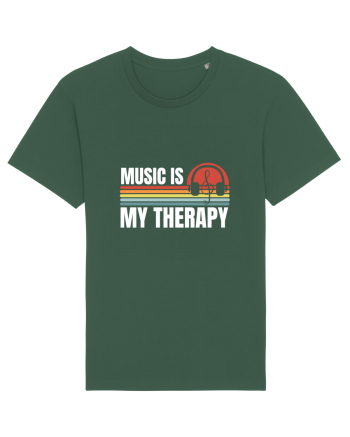 Music Is My Therapy Bottle Green