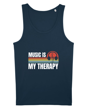 Music Is My Therapy Navy