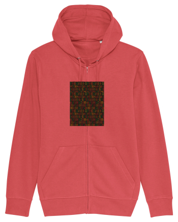 Black Background African Carmine Red
