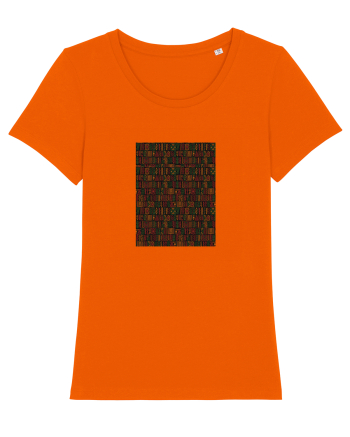 Black Background African Bright Orange