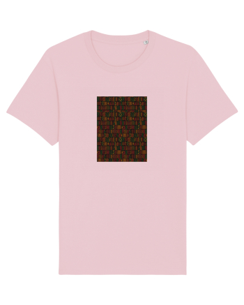 Black Background African Cotton Pink