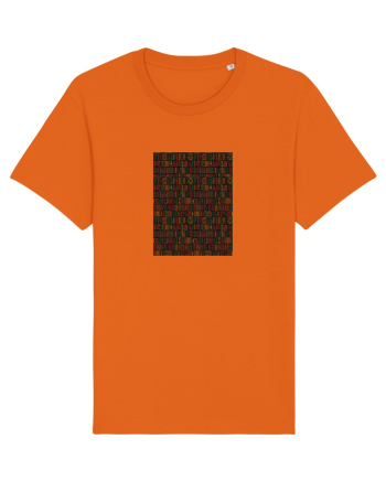 Black Background African Bright Orange