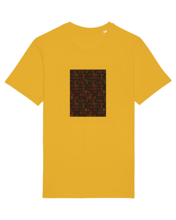 Black Background African Spectra Yellow