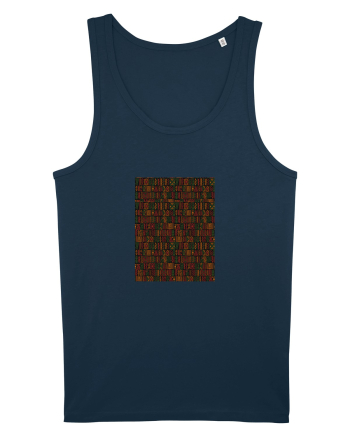 Black Background African Navy