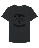Yellowstone National Park Tricou mânecă scurtă guler larg Bărbat Skater