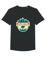 Yellowstone National Park Tricou mânecă scurtă guler larg Bărbat Skater