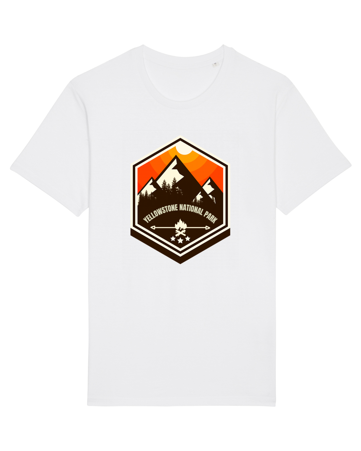 Tricou mânecă scurtă Unisex Rocker White