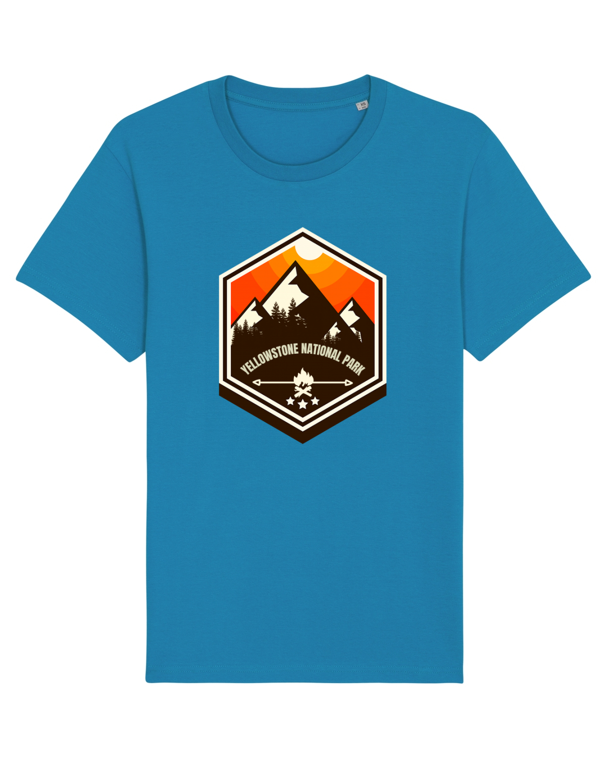 Tricou mânecă scurtă Unisex Rocker Azur