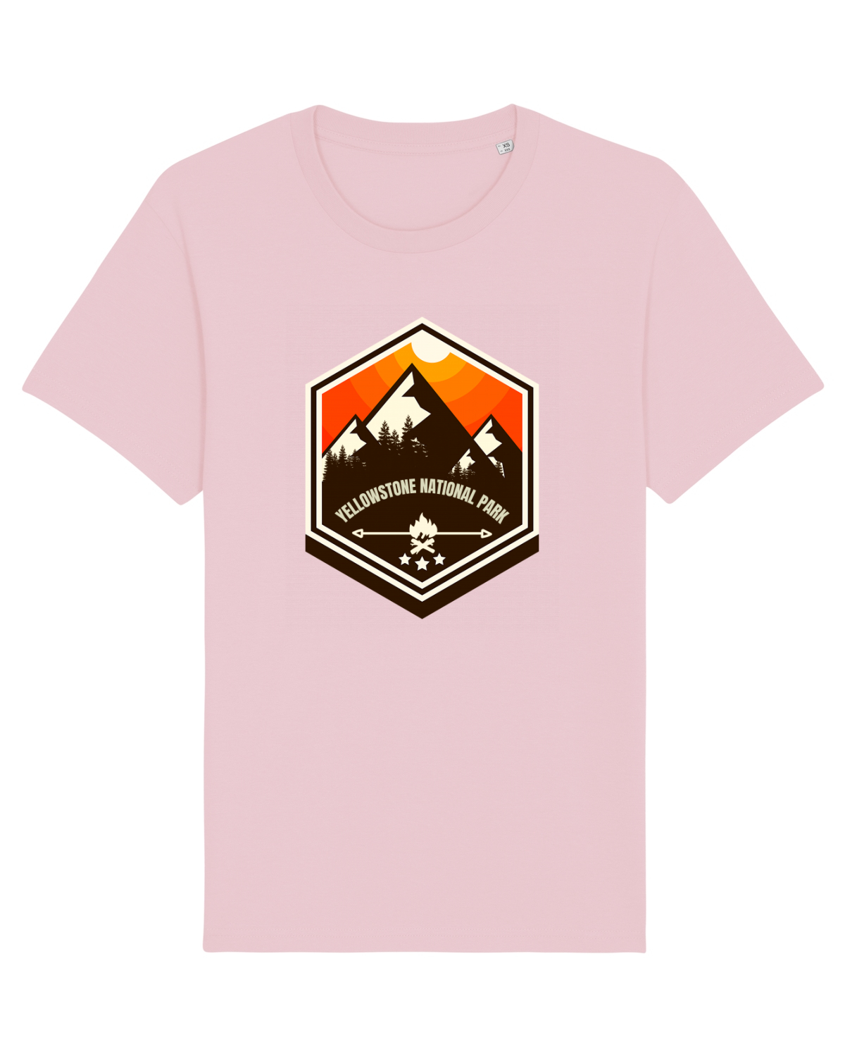 Tricou mânecă scurtă Unisex Rocker Cotton Pink