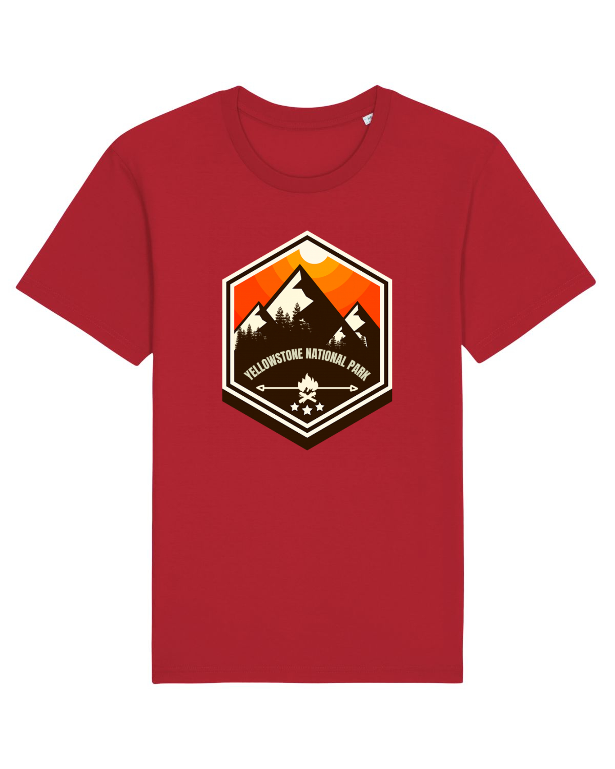 Tricou mânecă scurtă Unisex Rocker Red