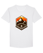Yellowstone National Park Tricou mânecă scurtă guler larg Bărbat Skater