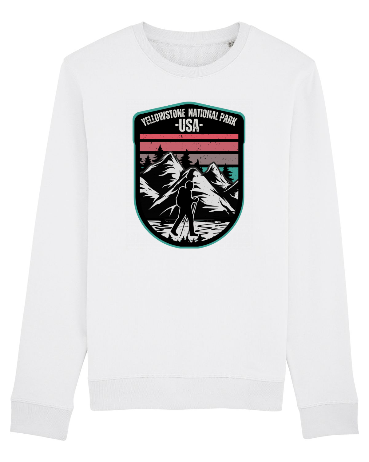 Bluză mânecă lungă Unisex Rise White