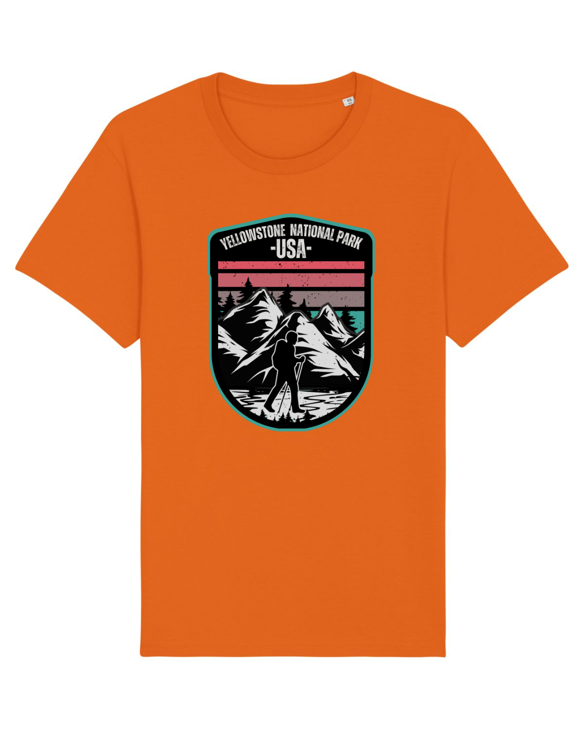 Tricou mânecă scurtă Unisex Rocker Bright Orange