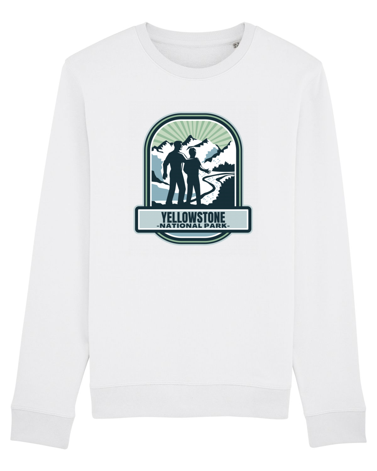 Bluză mânecă lungă Unisex Rise White