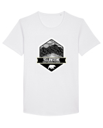 Yellowstone National Park Tricou mânecă scurtă guler larg Bărbat Skater