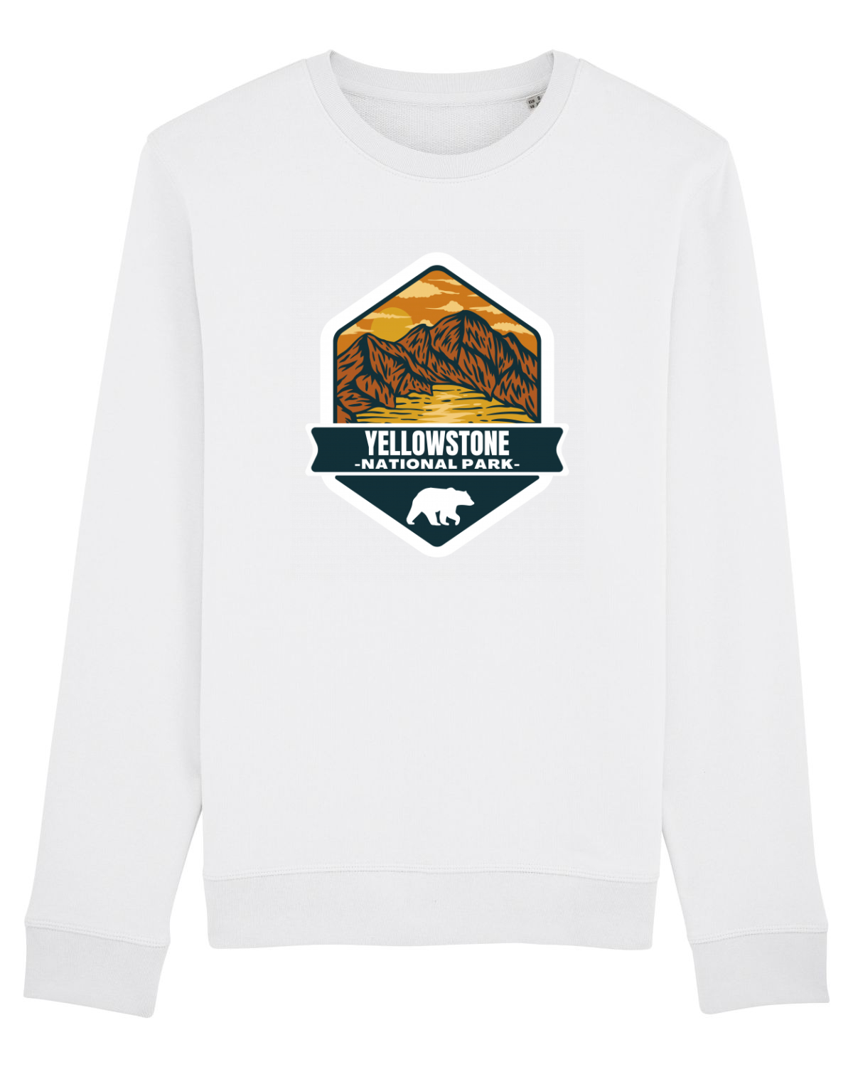 Bluză mânecă lungă Unisex Rise White